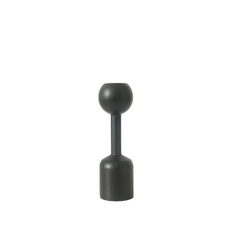 Modern Black Wooden Candle Holder