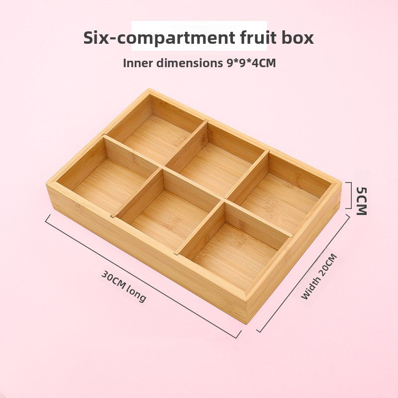 Bamboo Multi Compartment Serving Tray