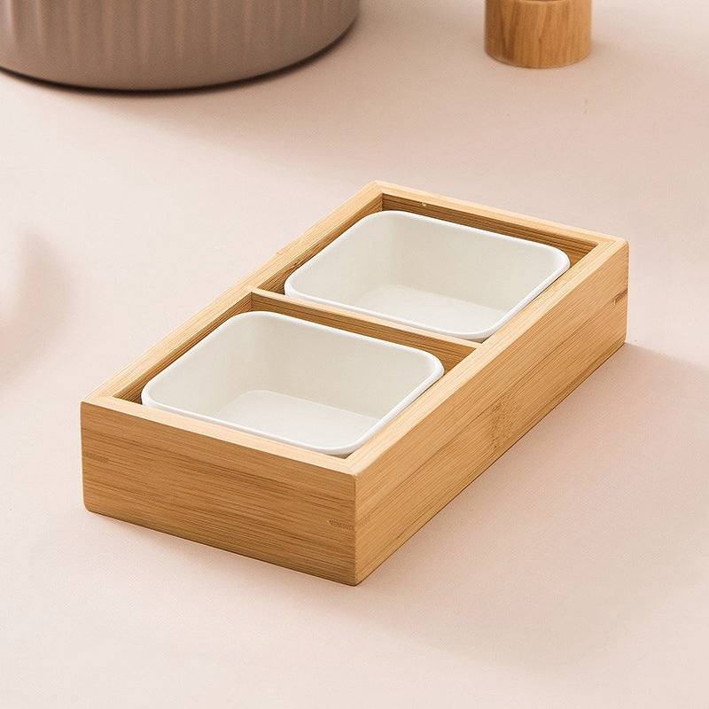 Bamboo Multi Compartment Serving Tray
