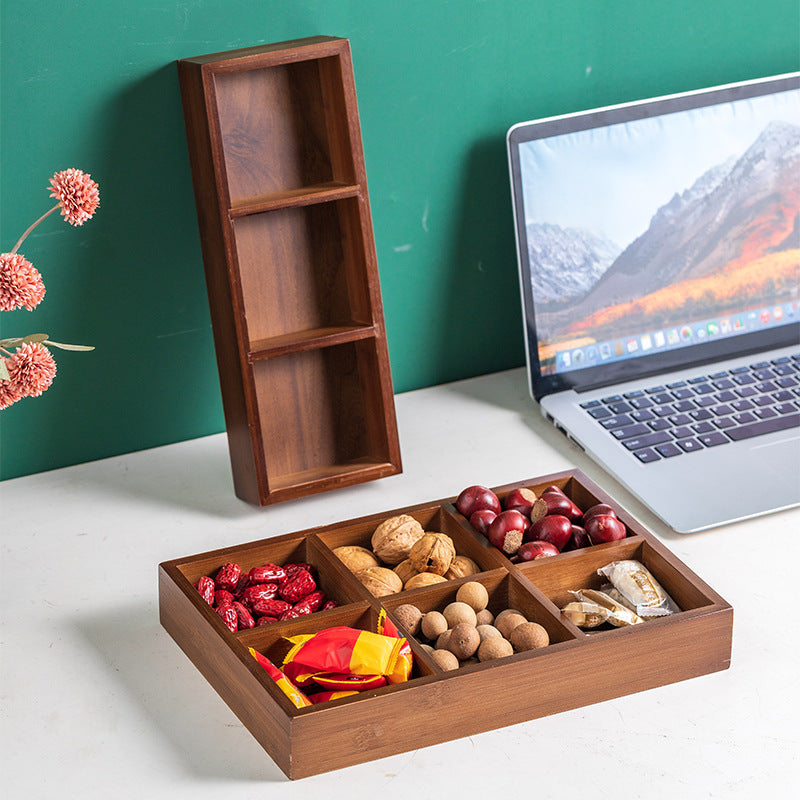 Bamboo Multi Compartment Serving Tray