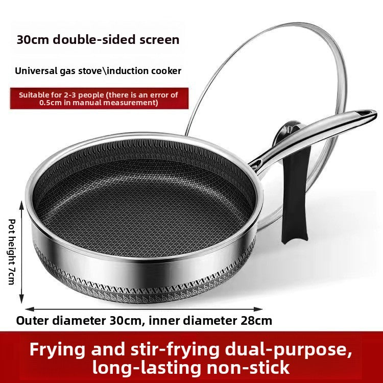 Household Stainless Steel Frying Pan