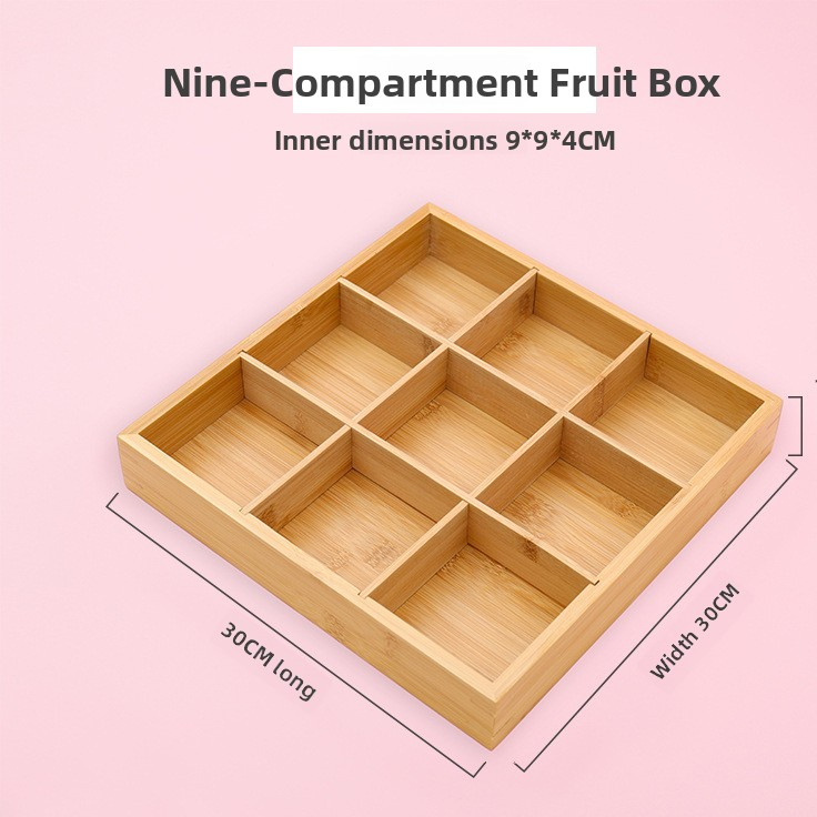 Bamboo Multi Compartment Serving Tray