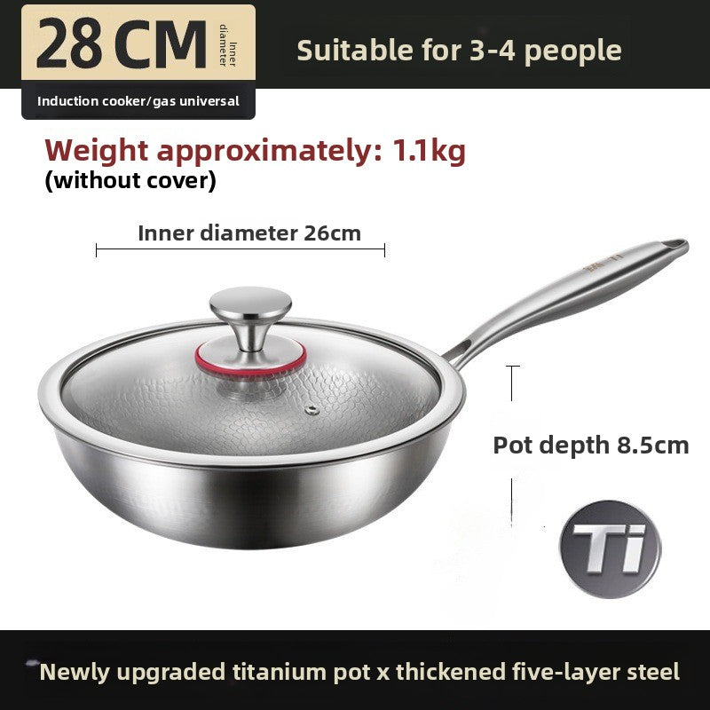 Titanium Alloy Non-Stick Frying Pan