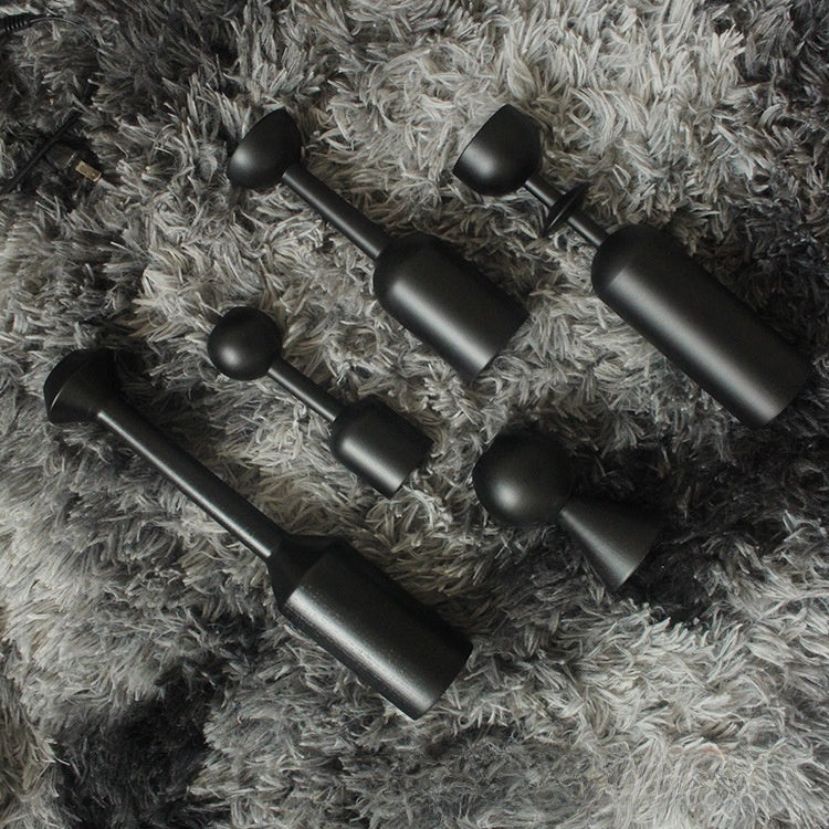 Modern Black Wooden Candle Holder