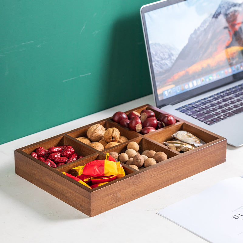 Bamboo Multi Compartment Serving Tray
