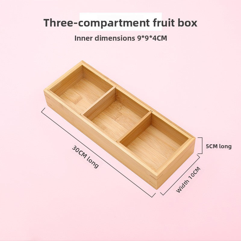 Bamboo Multi Compartment Serving Tray