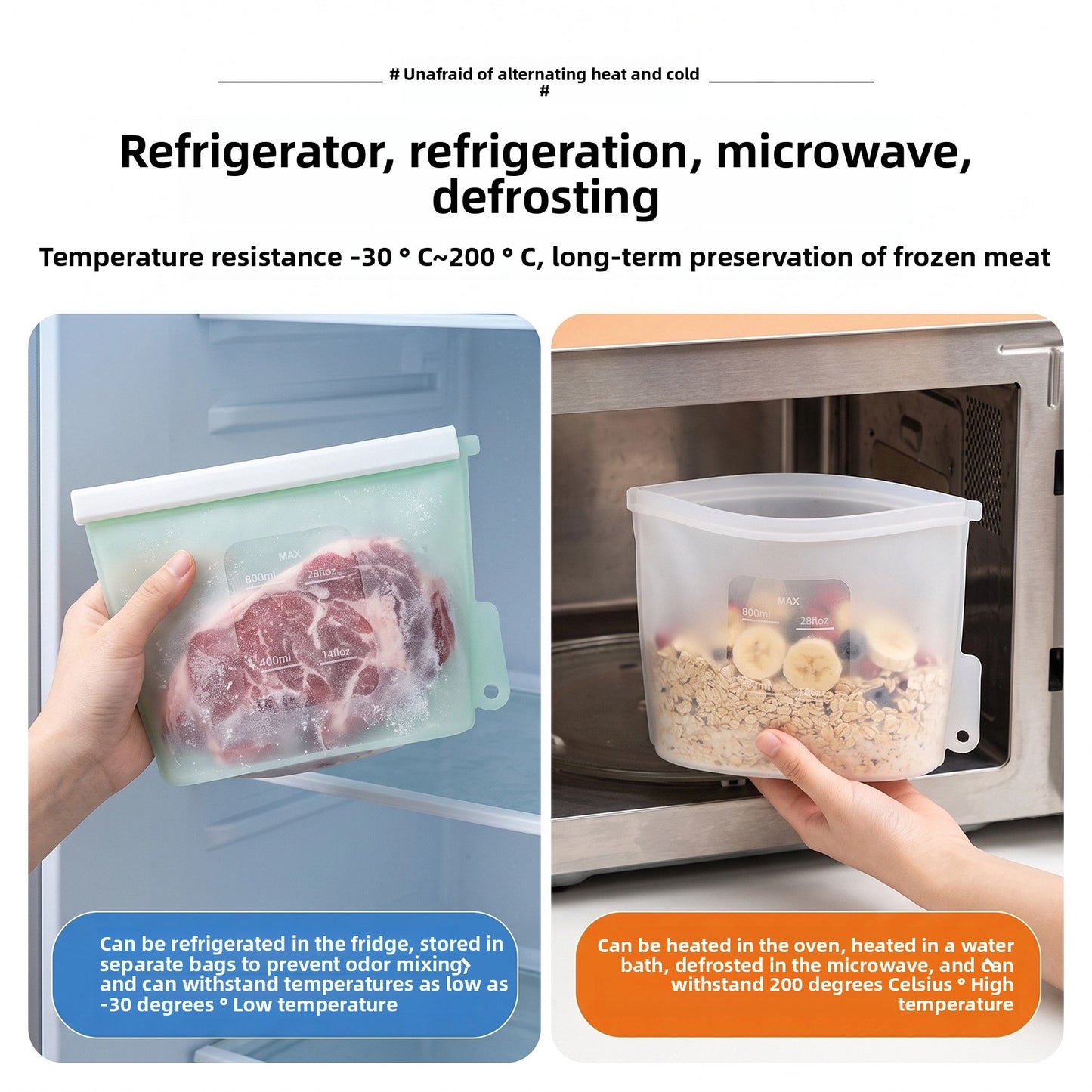 Food Silicone Fresh-Keeping Bag
